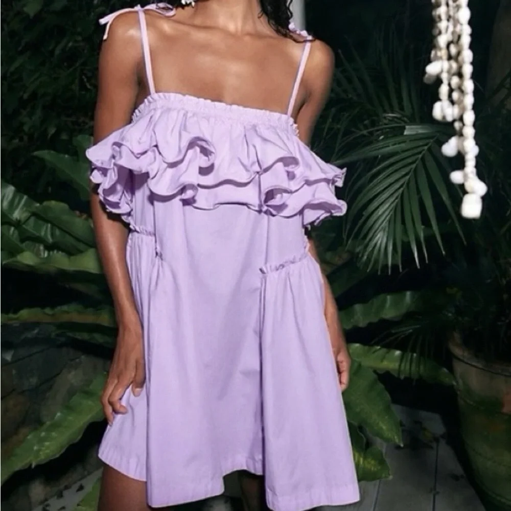 NWOT Free People Have A Thing For You Mini dress in Lavender - Picture 1 of 3